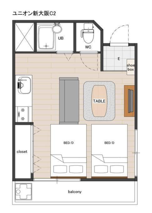 C2 Guest House ユニオン新大阪 リーズナブルで長期滞在に最適 Esterno foto